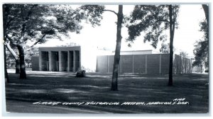 View Of Lake County Historical Museum Madison South Dakota RPPC Photo Postcard