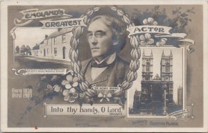 Sir Henry Irving England's Greatest Actor c1905 Rapid RPPC Postcard G83