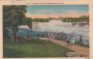 New York Niagara Falls From Prospect Park Artvue 1948