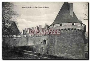 Old Postcard Pontivy Chateau de Rohan