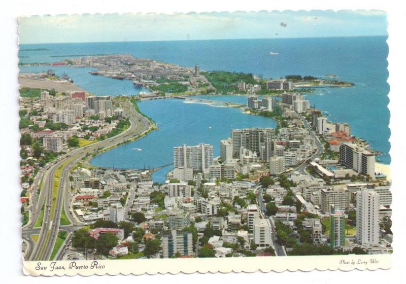 Puerto Rica San Juan Birds Eye View 1969 4X6