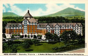 Virginia Roanoke Hotel Roanoke Curteich