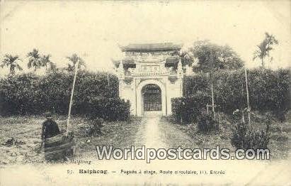 Pagode a etage, Route Circulaire Haiphong Vietnam, Viet Nam Unused 