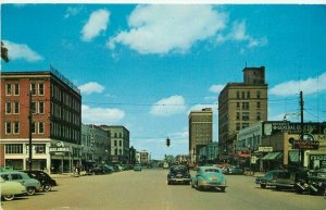 Autos Greensboro Avenue Tuscaloosa Alabama 1958 Postcard Dexter 10780