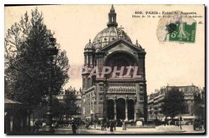 Postcard Old Paris St Augustine Church