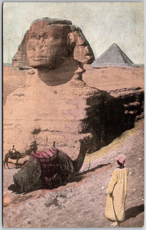 The Great Sphinx Giza Egypt Great Giza Tomb Monument Limestone Statue Postcard
