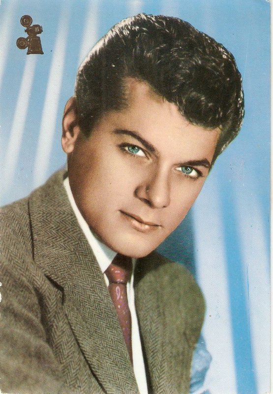 Tony Curtis, Film Actor Nice modern Spanish photo  postcard 1960s