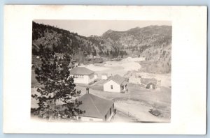 Boulder Canon CO Postcard RPPC Photo Vascoe Mine Houses Scene 1919 Antique