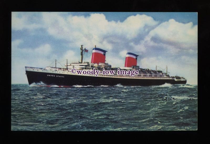 LS1486 - United States Lines Liner - United States - postcard - artist 