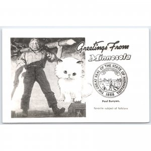 Postcard Greetings from Minnesota Paul Bunyan Folklore