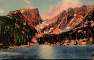 Colorado Rocky Mountains Dream Lake and Hallett Peak Curteich