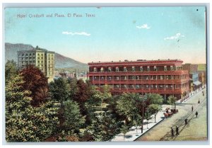 c1910 Hotel Orndorff and Plaza El Paso Texas TX Antique Unposted Postcard