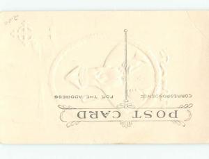 Pre-Linen St. Patrick's RELIGIOUS FIGURE ON POSTCARD AB3272