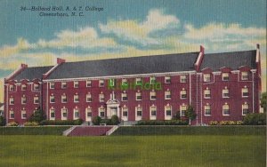 Postcard Holland Hall A & T College Greensboro NC North Carolina