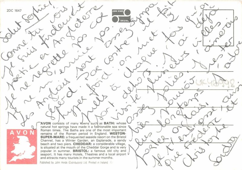 uk46998 greetings from avon  uk