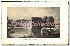 Old Postcard Island France Chateau de Chantilly Oise