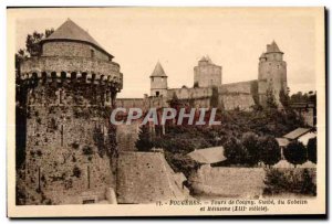 Old Postcard Fougeres Tours Coigny Guibe the Goblin Melusine