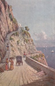 CAPRI, Italy, 1900-10s; Strada e scala per Anacapri