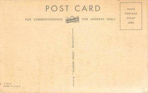 Come To Sunday School Canoe Micah 4:2 Christian Art c1940s Vintage Postcard