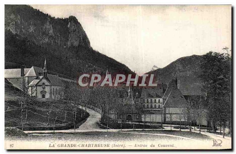 Old Postcard Dauphine La Grande Chartreuse Convent Entree