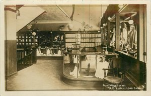 RPPC Postcard Interior W.B, Hutchinson CO Seattle WA Furnishings Corner 