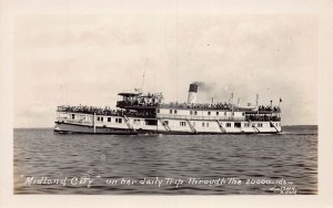 J80/ Ship RPPC Postcard c1940 Midland City Midland Canada 31