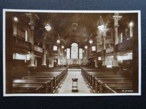 London St. Martin in the Fields Church INTERIOR c1940s RP Postcard by Valentine