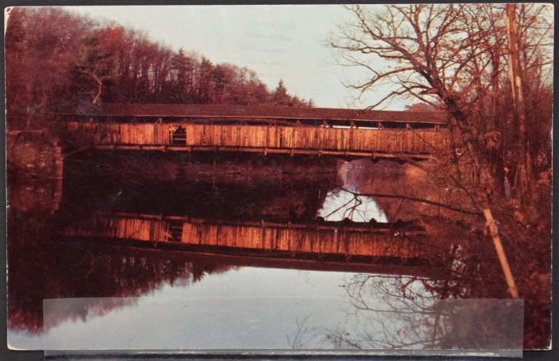 Perrine's Bridge,Wallkill River nr Rifton, NY - Built in 1850-1959 cancel