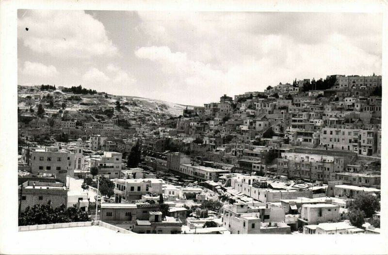 jordan, AMMAN عَمَّان, General View (1950s) RPPC Postcard