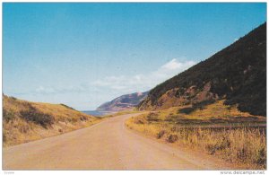 Dirt Road Along Shore of Cape Breton, Cape Breton Park, Nova Scotia, Canada, ...