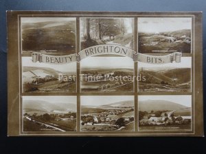 Sussex BRIGHTON BEAUTY BITS 9 Image Multiview c1923 RP Postcard