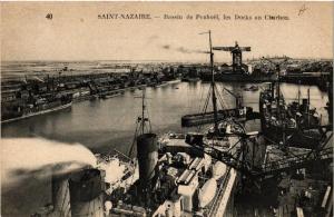 CPA St-NAZAIRE - Bassin de Penhoet les Docks au Charbon (650111)