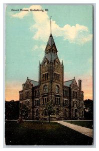 Knox County Court House Building Galesburg Illinois IL UNP DB Postcard Y6