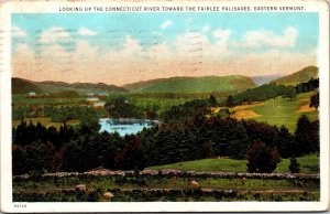 Vtg Eastern Vermont VT Fairlee Palisades Connecticut River Postcard