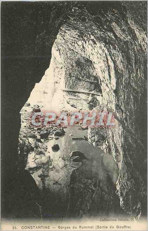 Postcard Old Constatine Gorges Rummel (Out of the Pit)