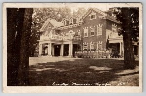 RPPC Olympia Washington Governors Mansion c1920s To Northeast MD Postcard K22