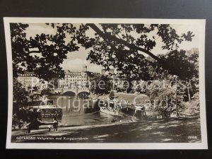 Sweden: Goteborg, Vallgraven med Kungsportsbran - Old RP Postcard