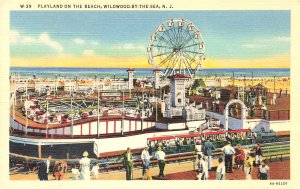 Wildwood By-The-Sea New Jersey Linen Postcard 