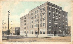 J7/ Okmulgee Oklahoma Postcard c1910 Hotel Parkinson  204