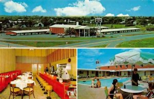 Abilene Texas Colonial Inn Swimming Pool Vintage Postcard AA33006