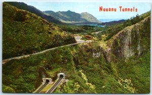 Postcard - Nuuanu Tunnels - Hawaii