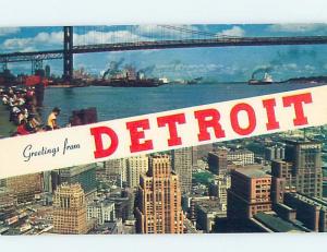 Unused Pre-1980 TWO VIEWS ON CARD Detroit Michigan MI ho7390@