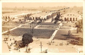 Pomona California LA County Fair Bldgs Real Photo Vintage Postcard KK577