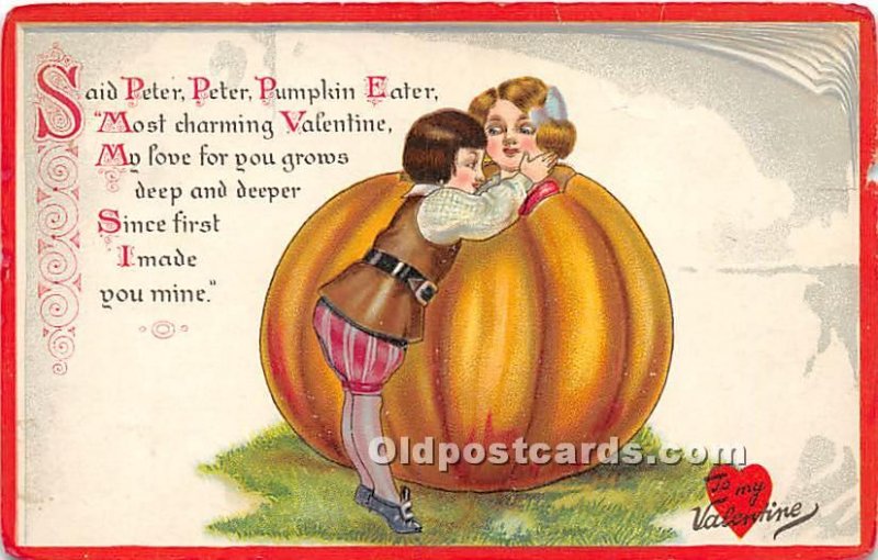 Publisher Raphael Tuck & Sons Valentines Day 1910 small tear right edge, a lo...