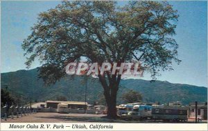 Old Postcard California Ukiah Manor Oaks RV Park