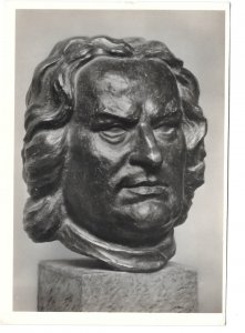 RPPC Bust Johann S Bach Haffenrichter Sculpture Berolina Photo 4X6 Art Postcard