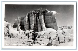 c1940's Fairy Temple Bryce Canyon National Park Utah UT RPPC Photo Postcard