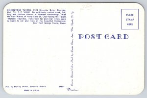 Interior~Riverside Ontario Canada~Rendezvous Tavern~Dining Room~Pillars~1950s PC