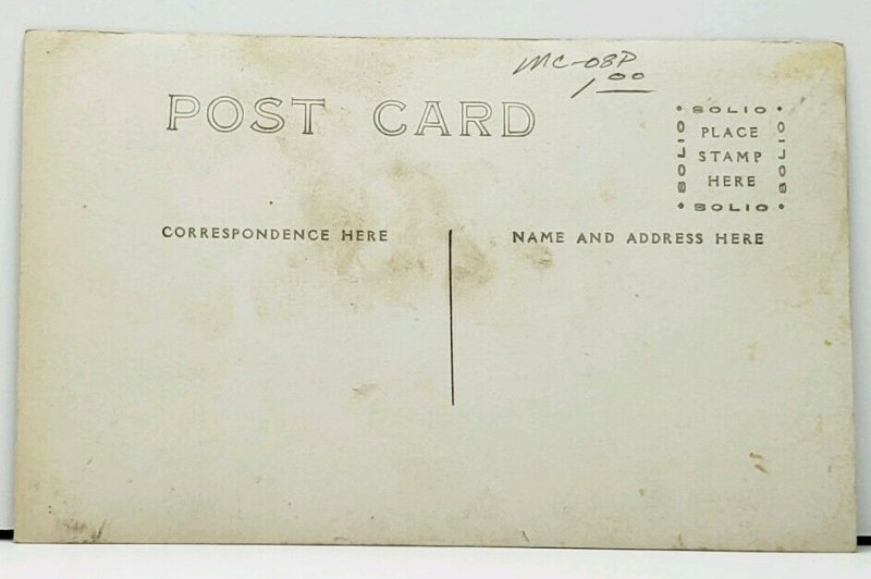 RPPC Young Man and Woman Rowing Postcard H14