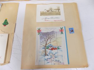 Vintage Greeting Card Scrapbook Pages and Cards